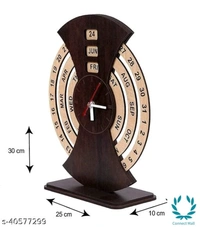 Classic  calender Clocks   - Wooden, Wall Clock, 1 piece